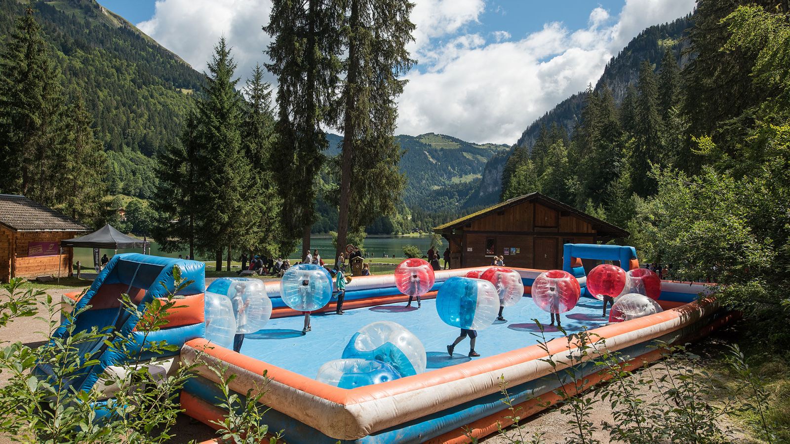 Bubble foot au Lac de Montriond