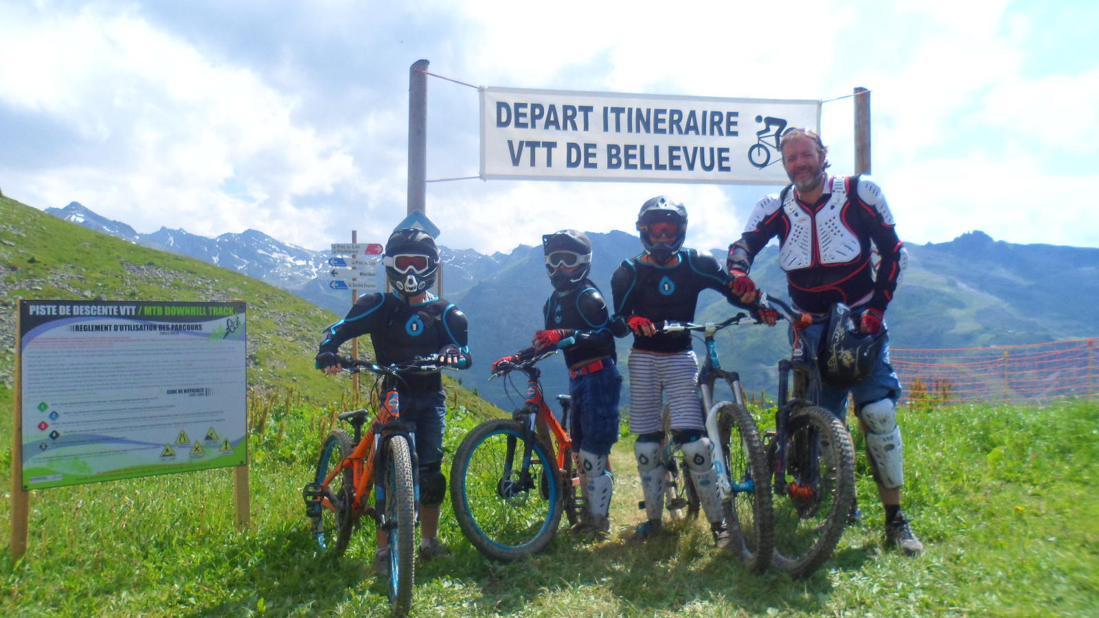 vtt famille méribel