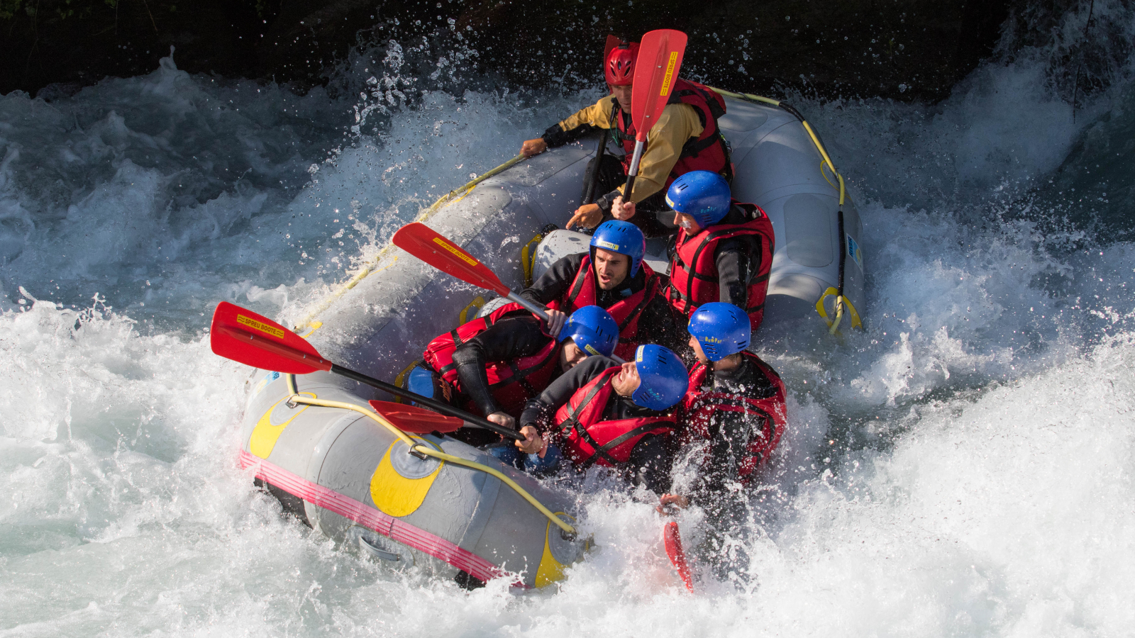 Raft in Action La Plagne valley