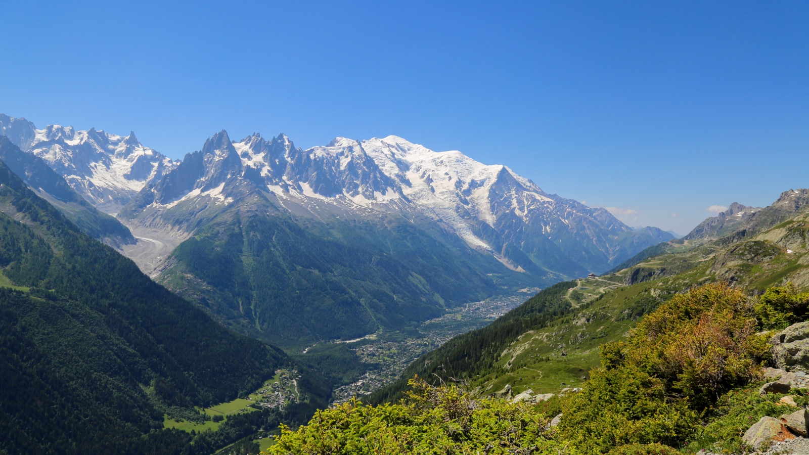 Sentier vers lac blanc