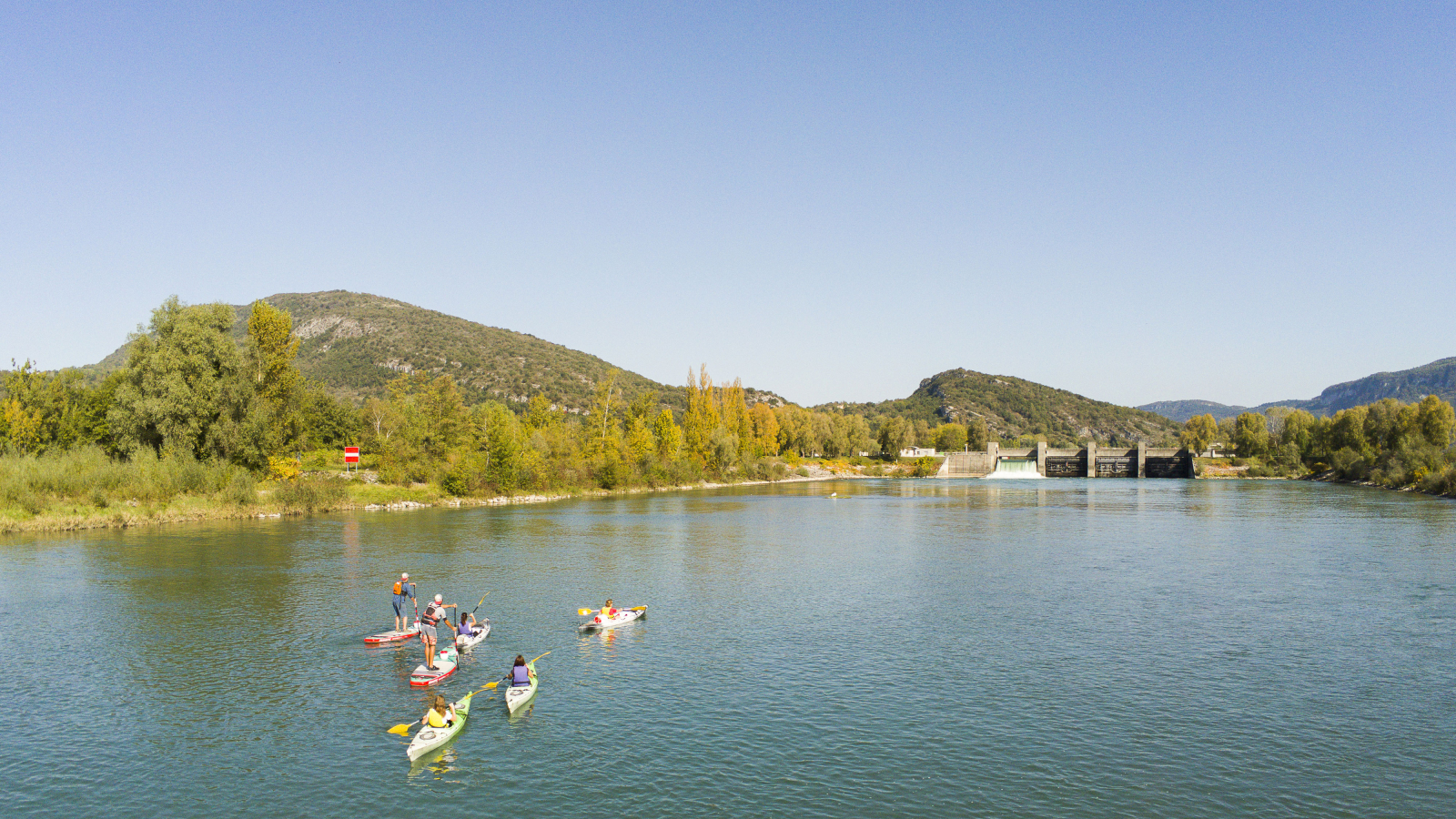 Kayak sur le Rhône sauvage