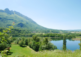 Vue panoramique sur les lacs de Chevelu