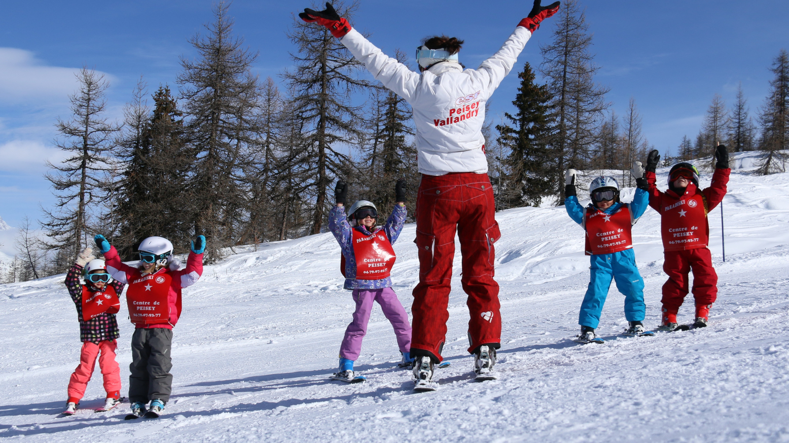 Cours de ski collectif enfants