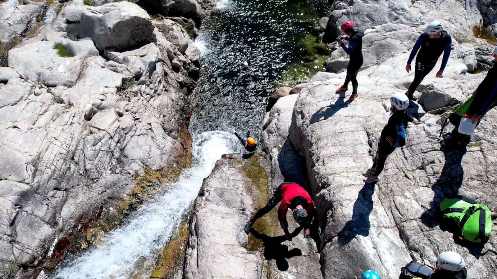 Canyoning famille Chassezac