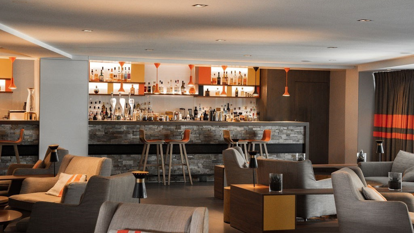 Bar à cocktails de l'hôtel
