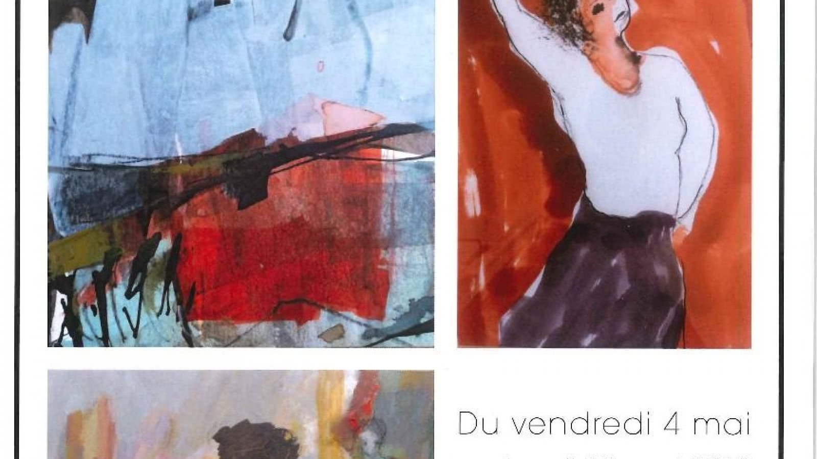 Exposition de peinture par Jacqueline Chol, Nicole Mourachoff et Françoise Raby