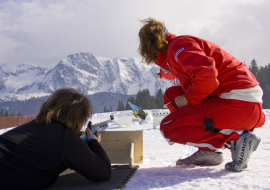 Chamrousse ESF biathlon introduction photo