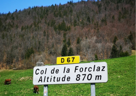 Panneau Col de la Forclaz