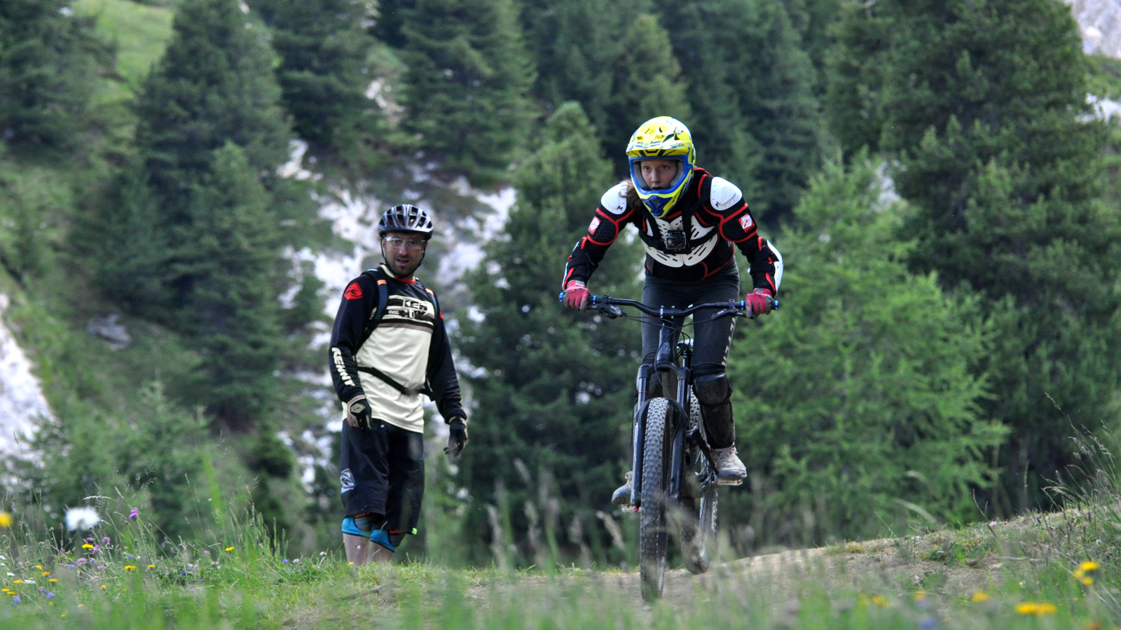 Sortie entre amis sur le bike park