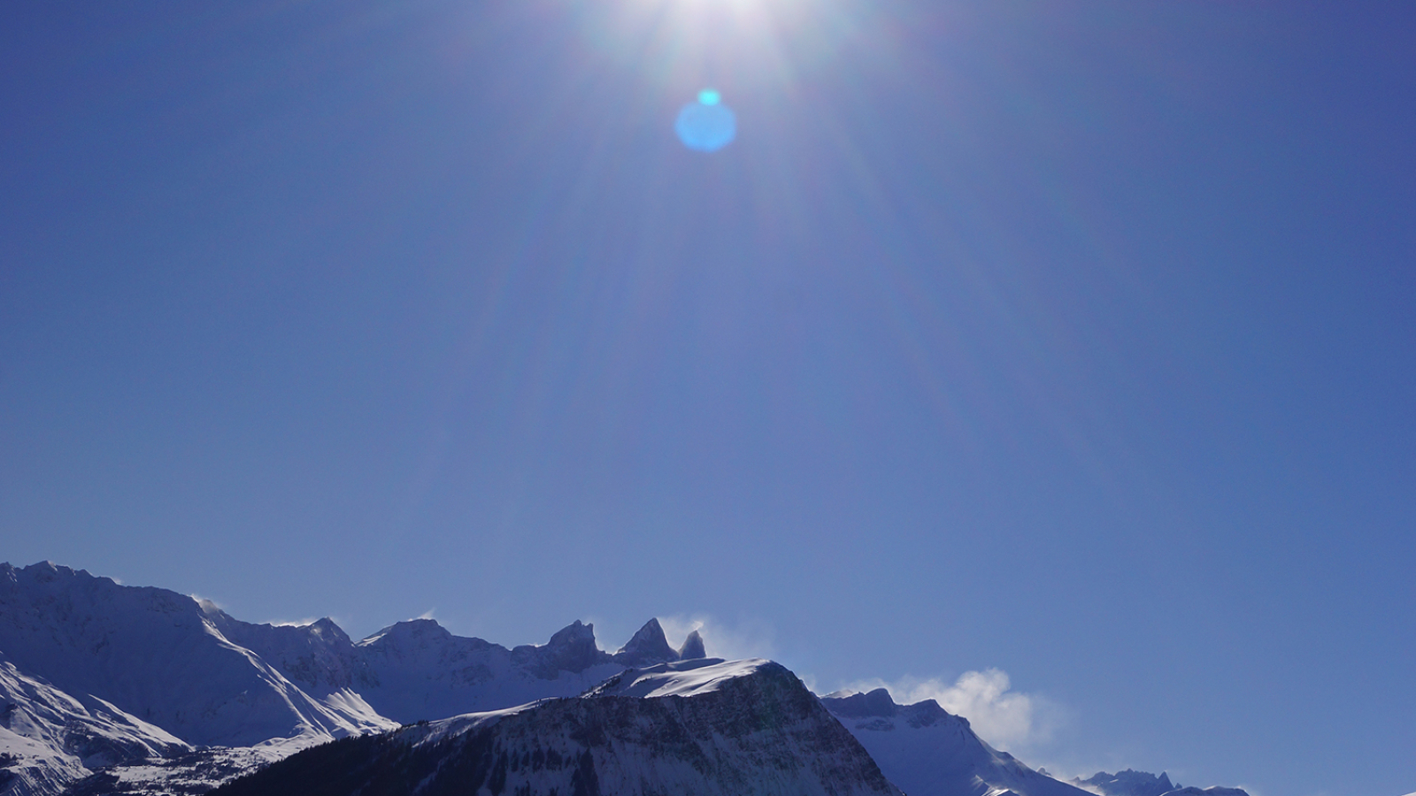 The Aiguilles d'Arves seen from La Toussuire