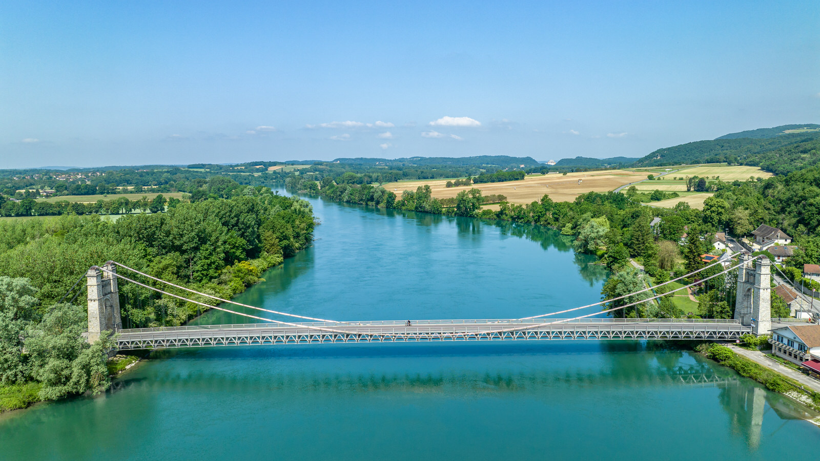 Parcours de la ViaRhôna - Pont de Groslée