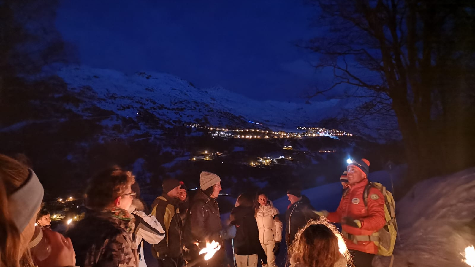 Randonnée Bousandoc raquette dîner aux flambeaux