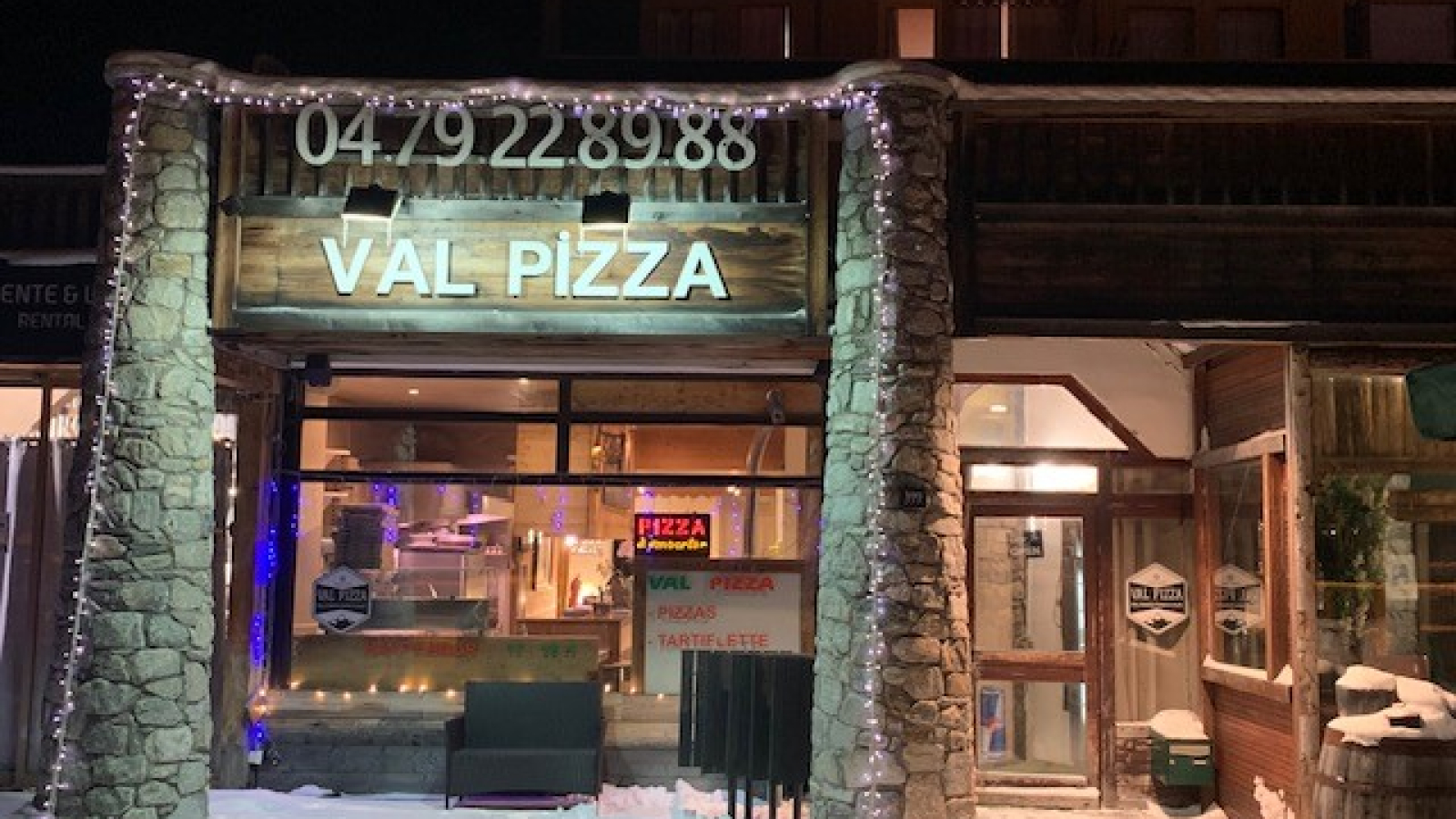 Façade extérieure - Restaurant Val Pizza Val d'Isère