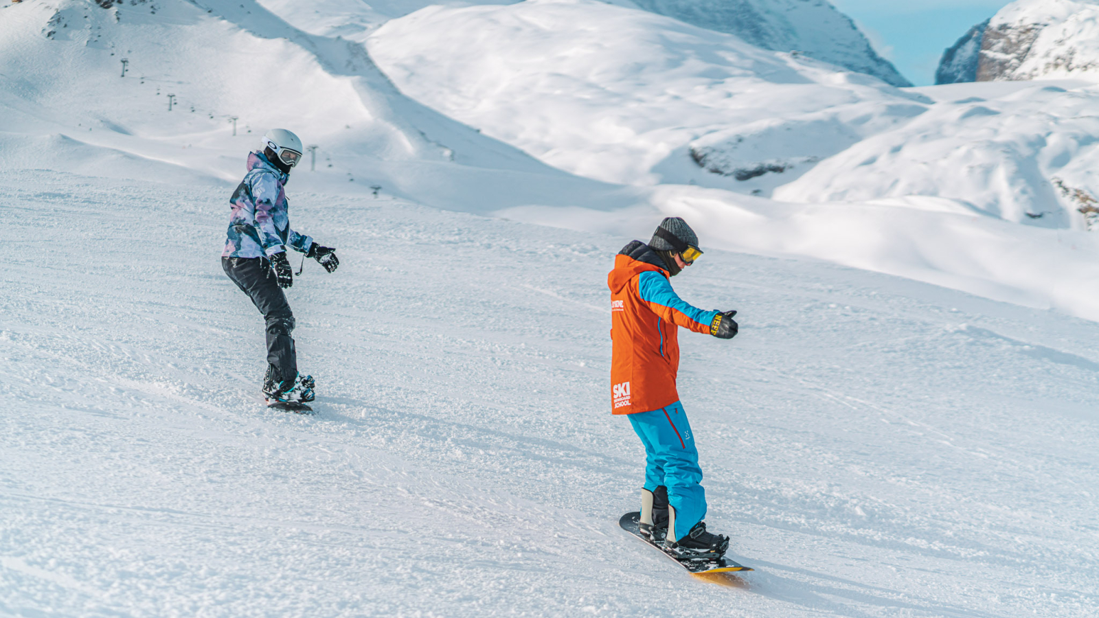 Cours de snowboard avec Oxygène