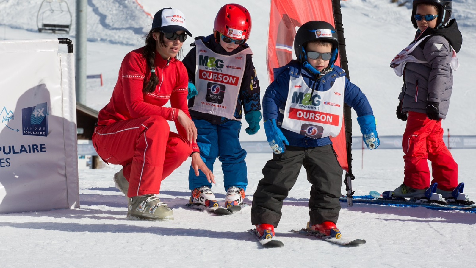 l'apprentissage du ski