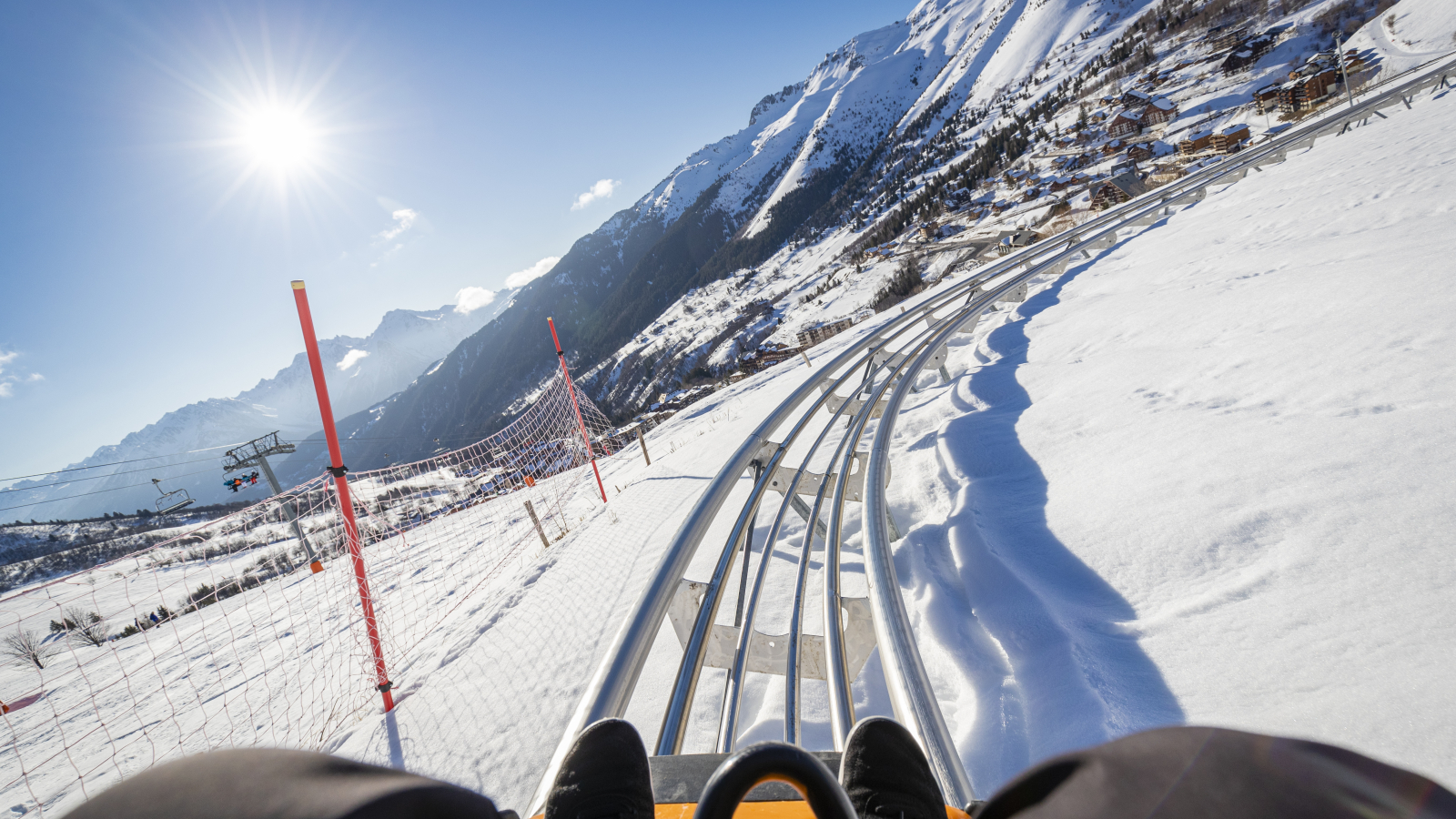 Luge sur les rails