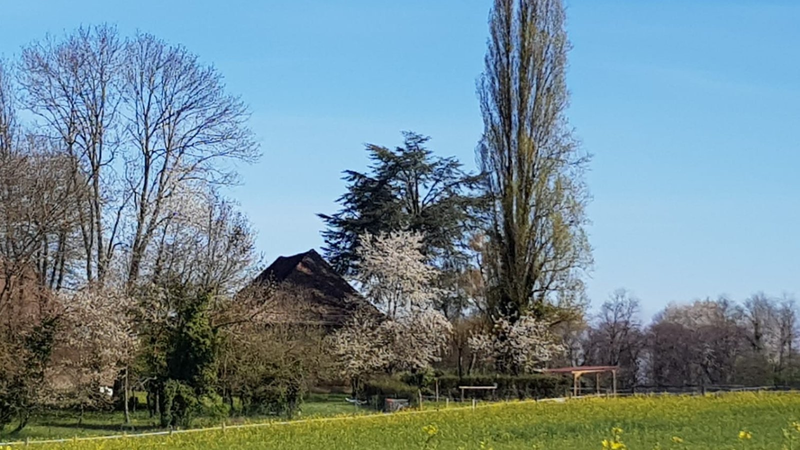 Vue du gite à votre arrivée