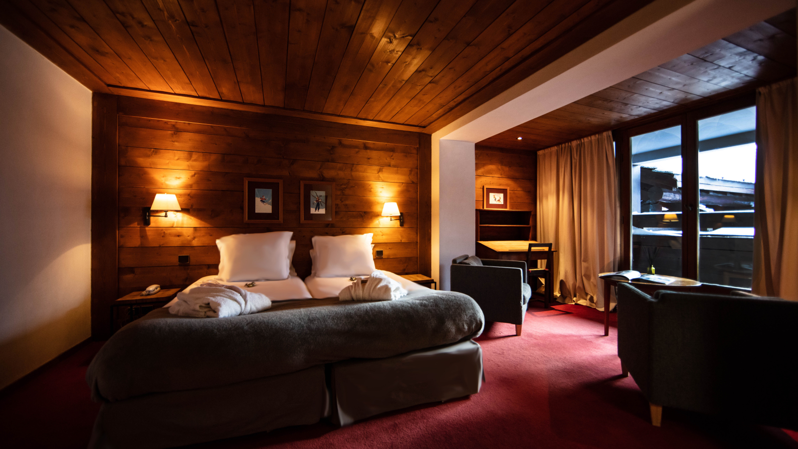 Hôtel La Savoyarde Val d'Isère - Intérieur chambre 2