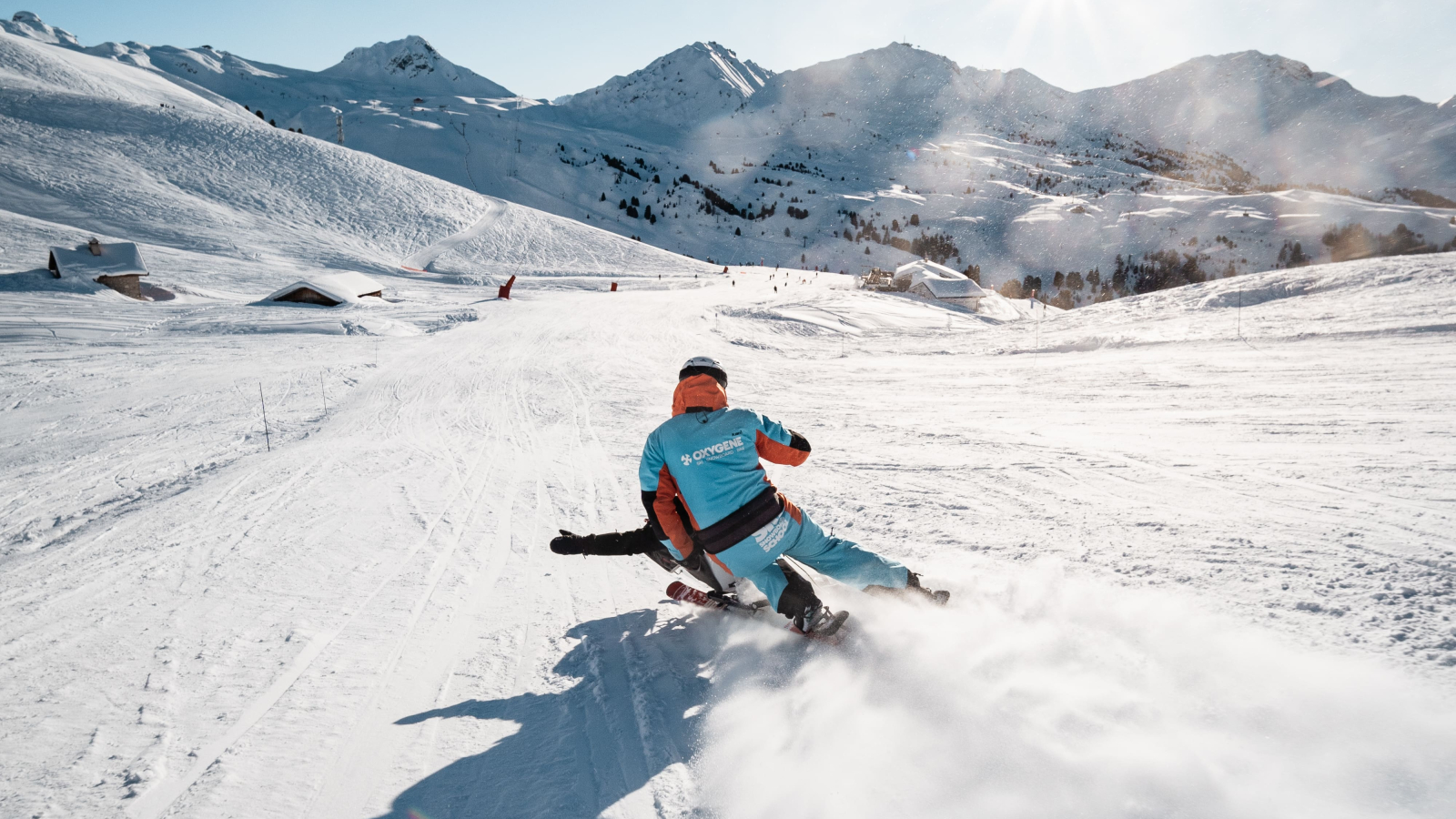 Balade en tandem ski avec un moniteur