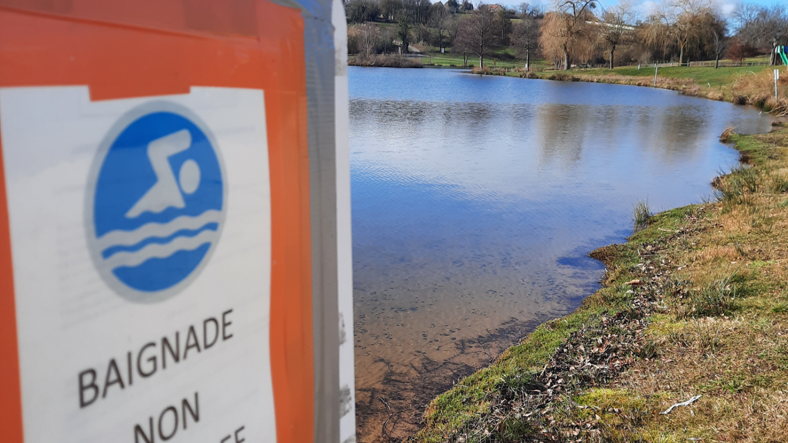 Panneau baignade non surveillée