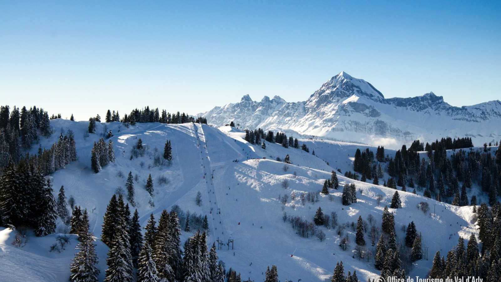 Secteur Notre Dame de Bellecombe - Val d'Arly - Espace Diamant avec vue sur le Mont-Charvin
