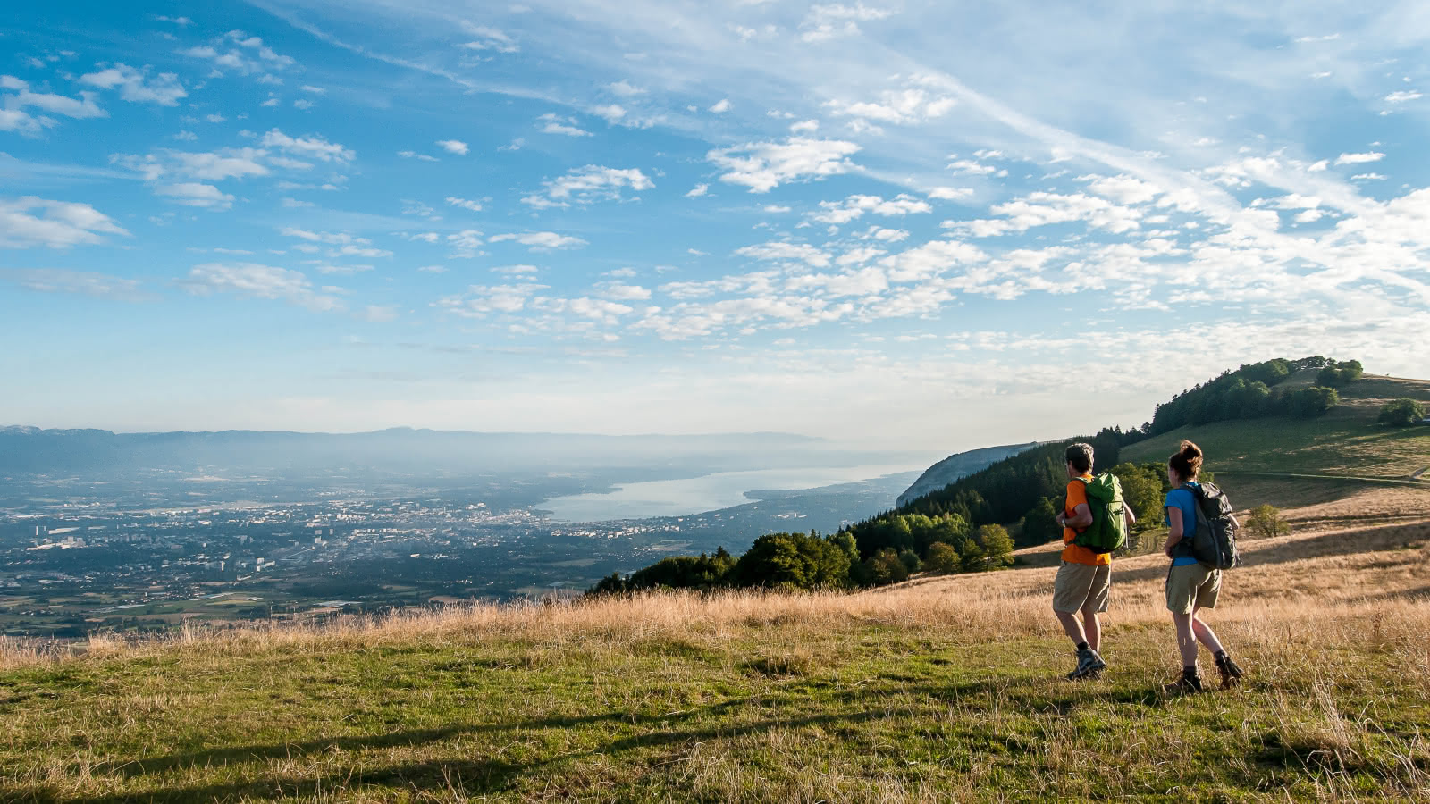 Vue de Genève et du Léman depuis le Salève