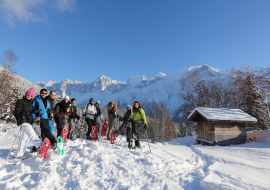 Photo de groupe- raquettes de neige