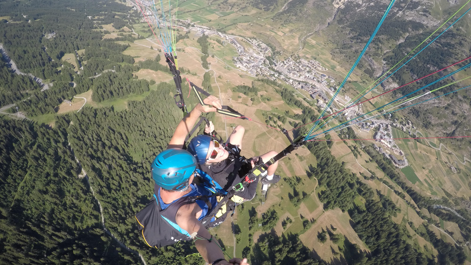 Vol parapente biplace été avec By air Parapente