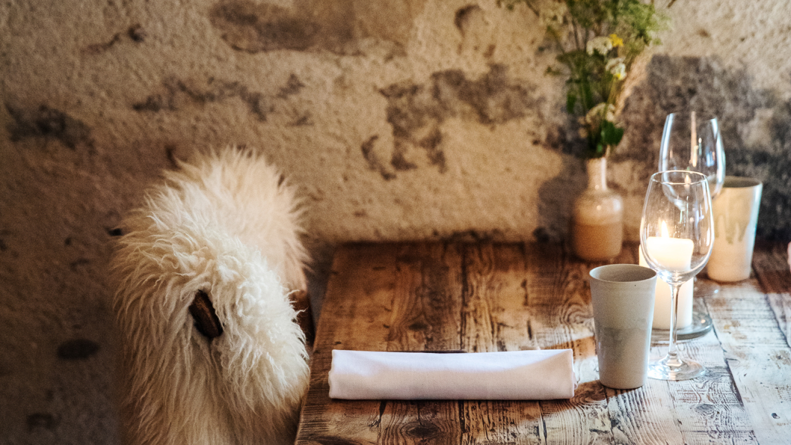intérieur ambiance hiver au Moulin de Léré