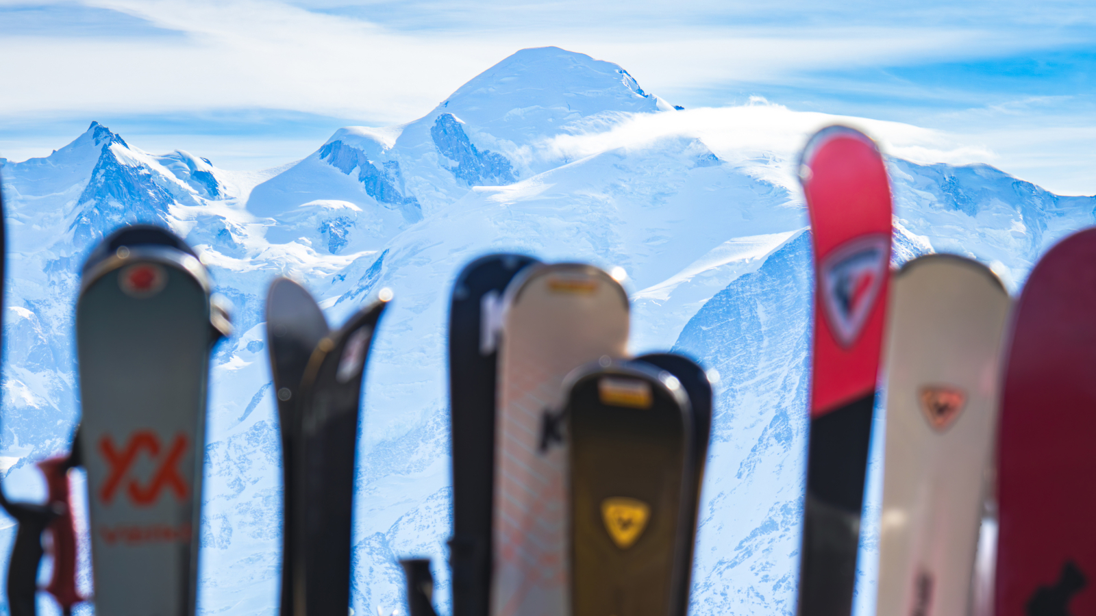 La vue sur le mont Blanc depuis la terrasse extérieure