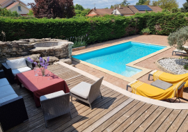 Piscine de la Chambre d'hôtes chez Amélie - Crémieu - Balcons du Dauphiné