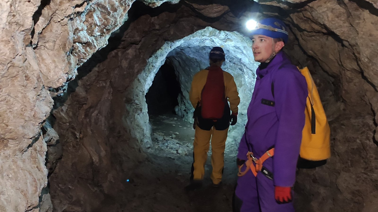 Le Grand FIlon - La traversée de la mine - Spéléologie Maurienne Belledonne