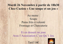 Soirée festive : 'une soupe, un jeu' à Munet_Arvière-en-Valromey