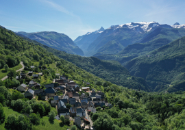 Hameau des Cours vu du ciel