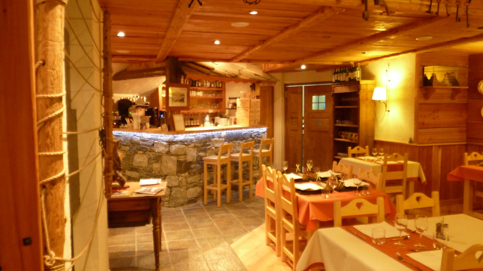 à Bessans, restaurant le Chalet de Séraphin