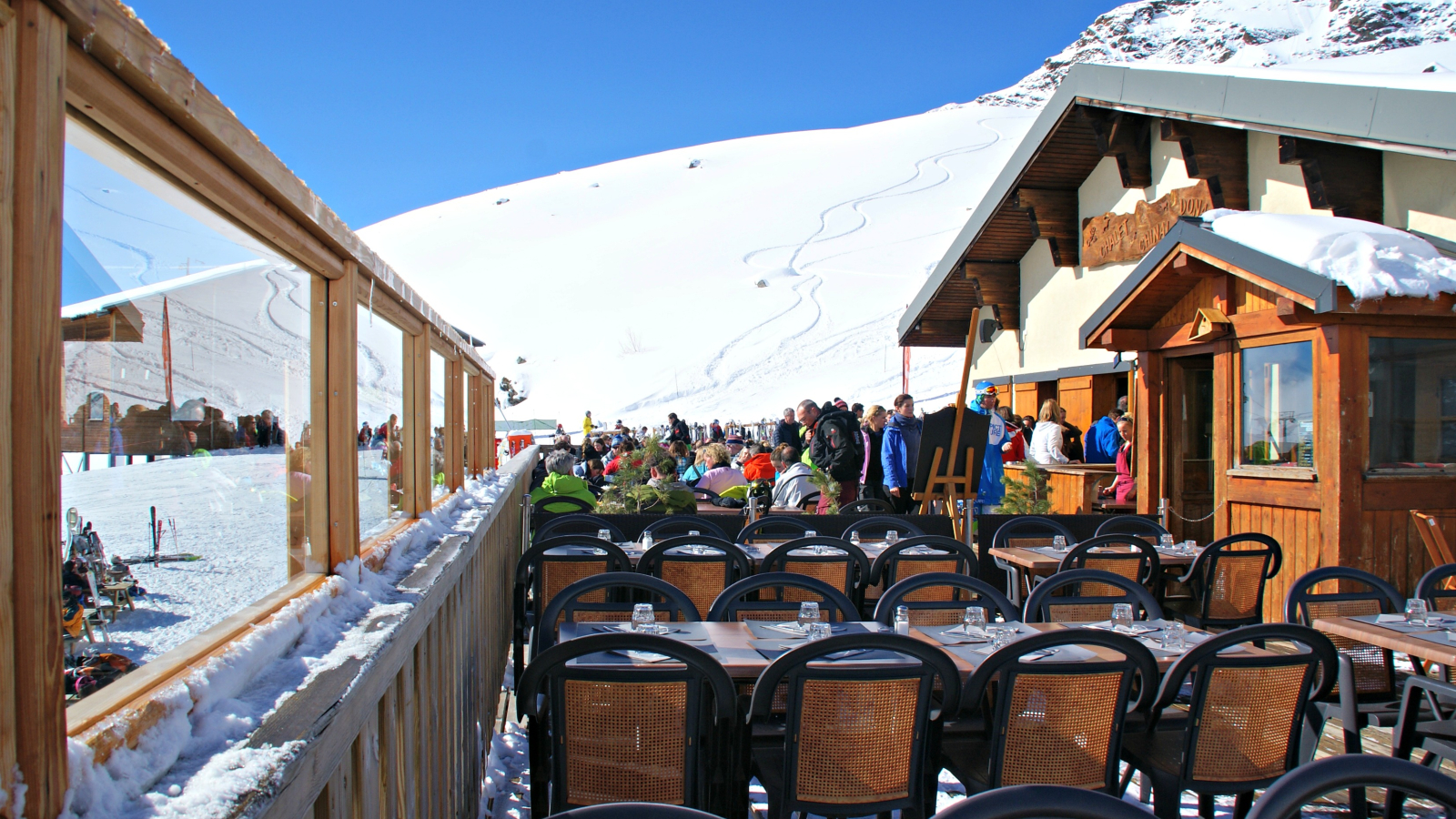 Terrace of Chalet Chinal Donat