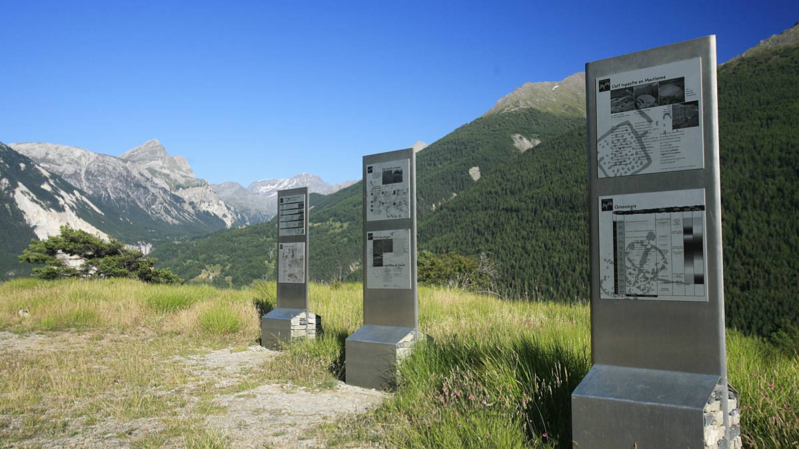 Lozes archaeological park and its rock engravings in Aussois