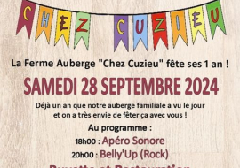 L'auberge 'Chez Cuzieu' fête ses 1 an à Munet