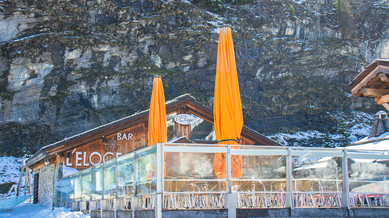 Terrasse du restaurant depuis les pistes