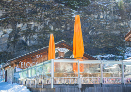 Terrasse du restaurant depuis les pistes