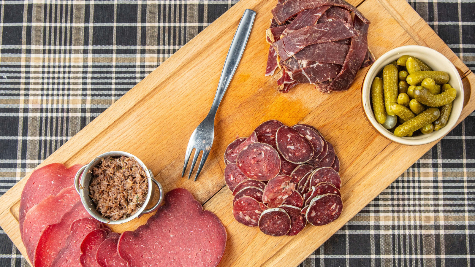 Planche apéritive de boeuf