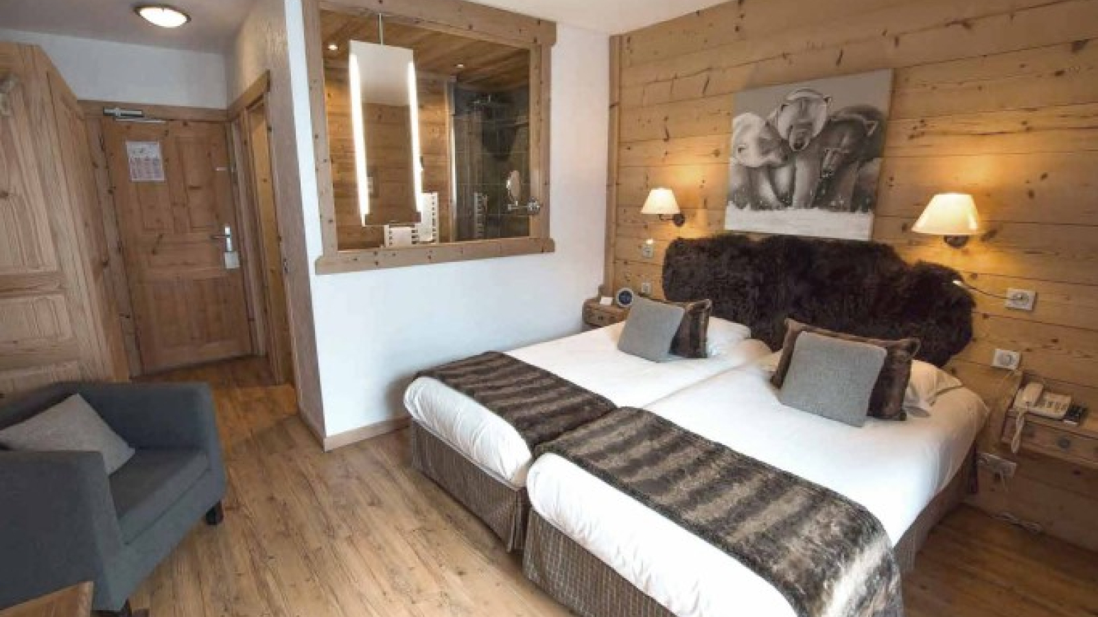 Chambre double - Hôtel Le Samovar Val d'Isère