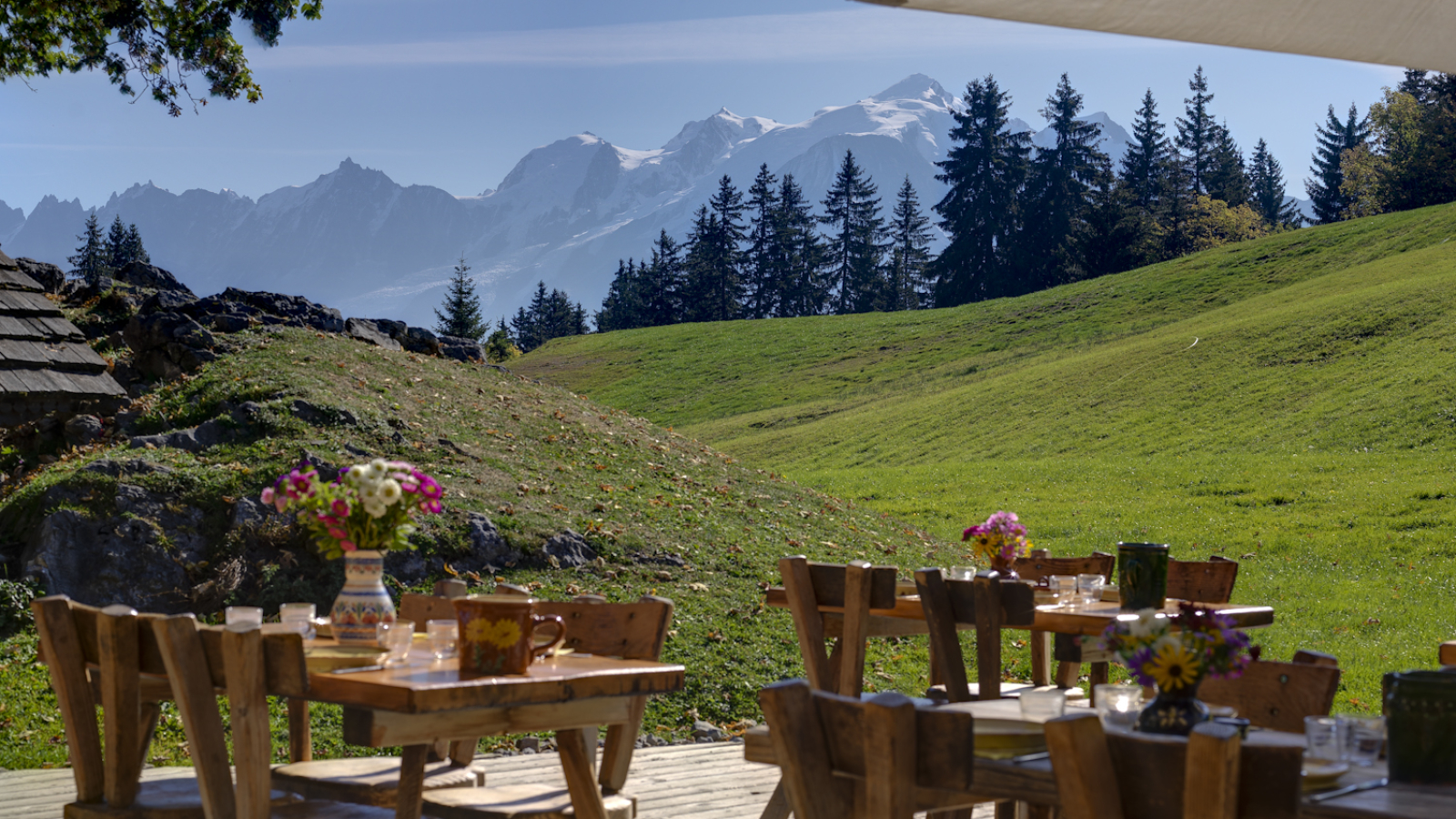 vue Mont-blanc terrasse