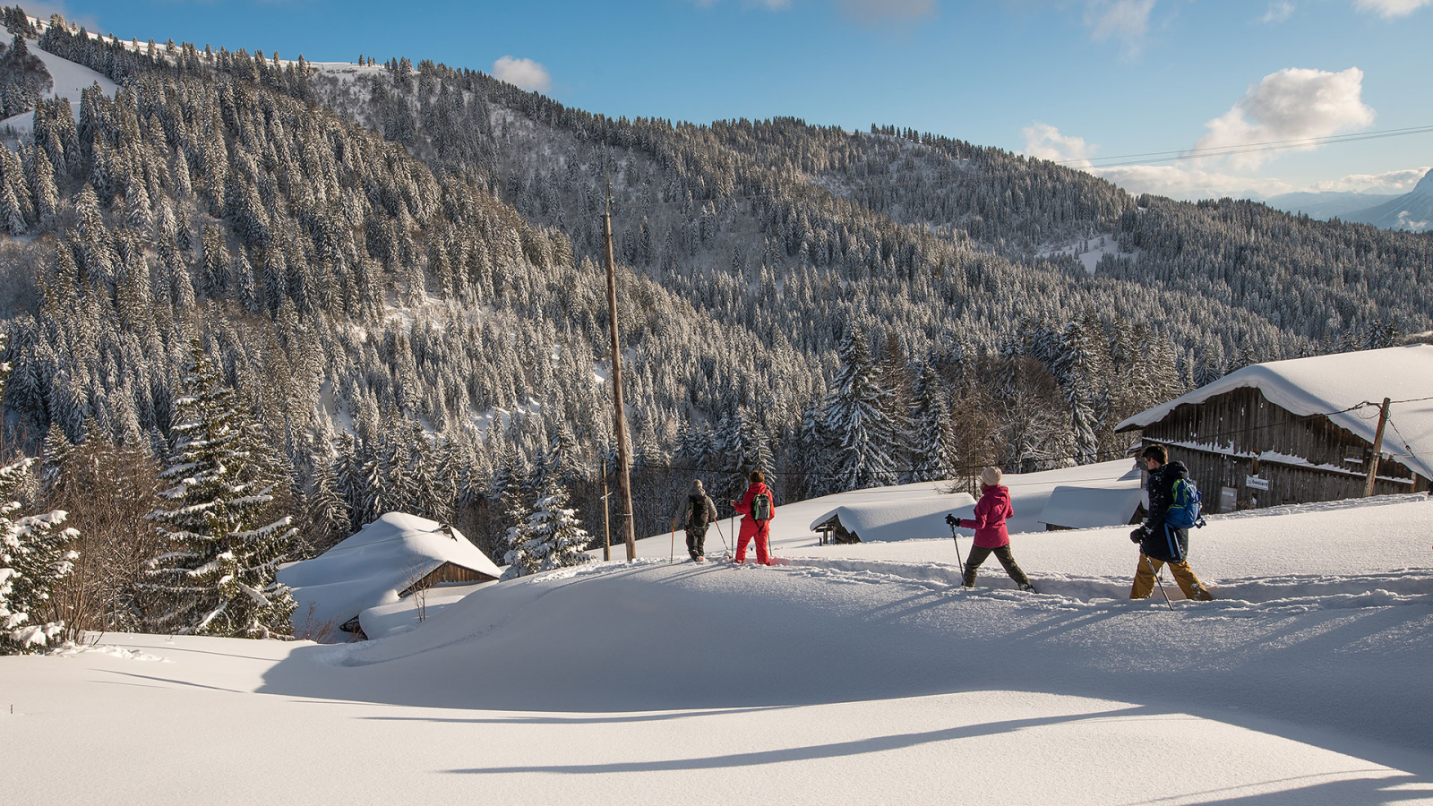 Balade en raquettes au dessus du Col de l'Encrenaz