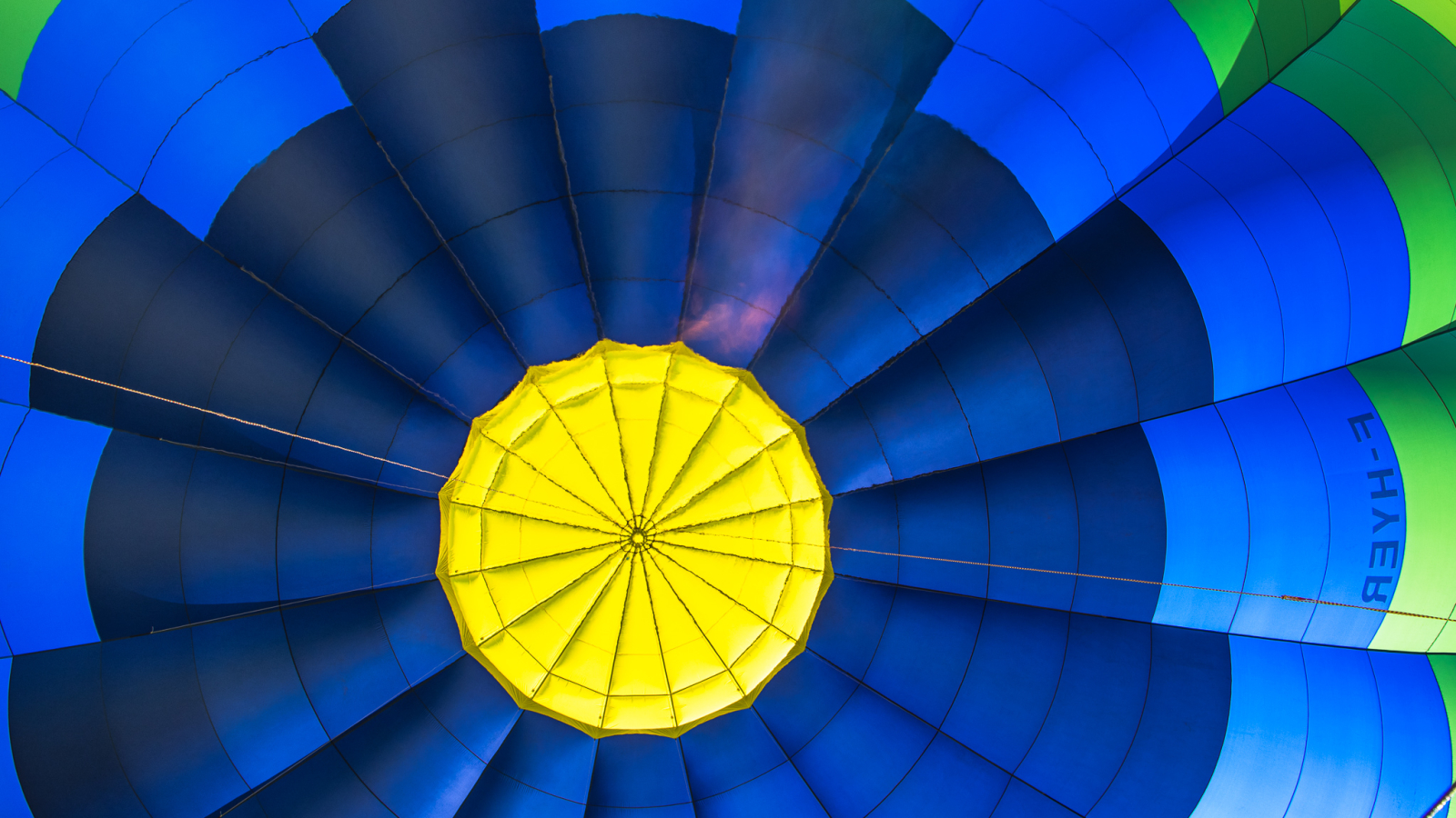 Inside the balloon