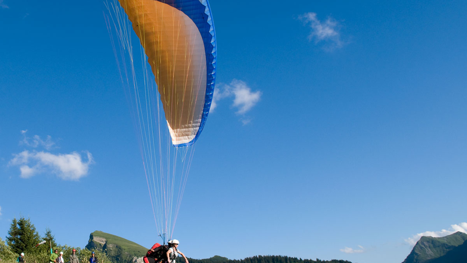 Vol en parapente biplace