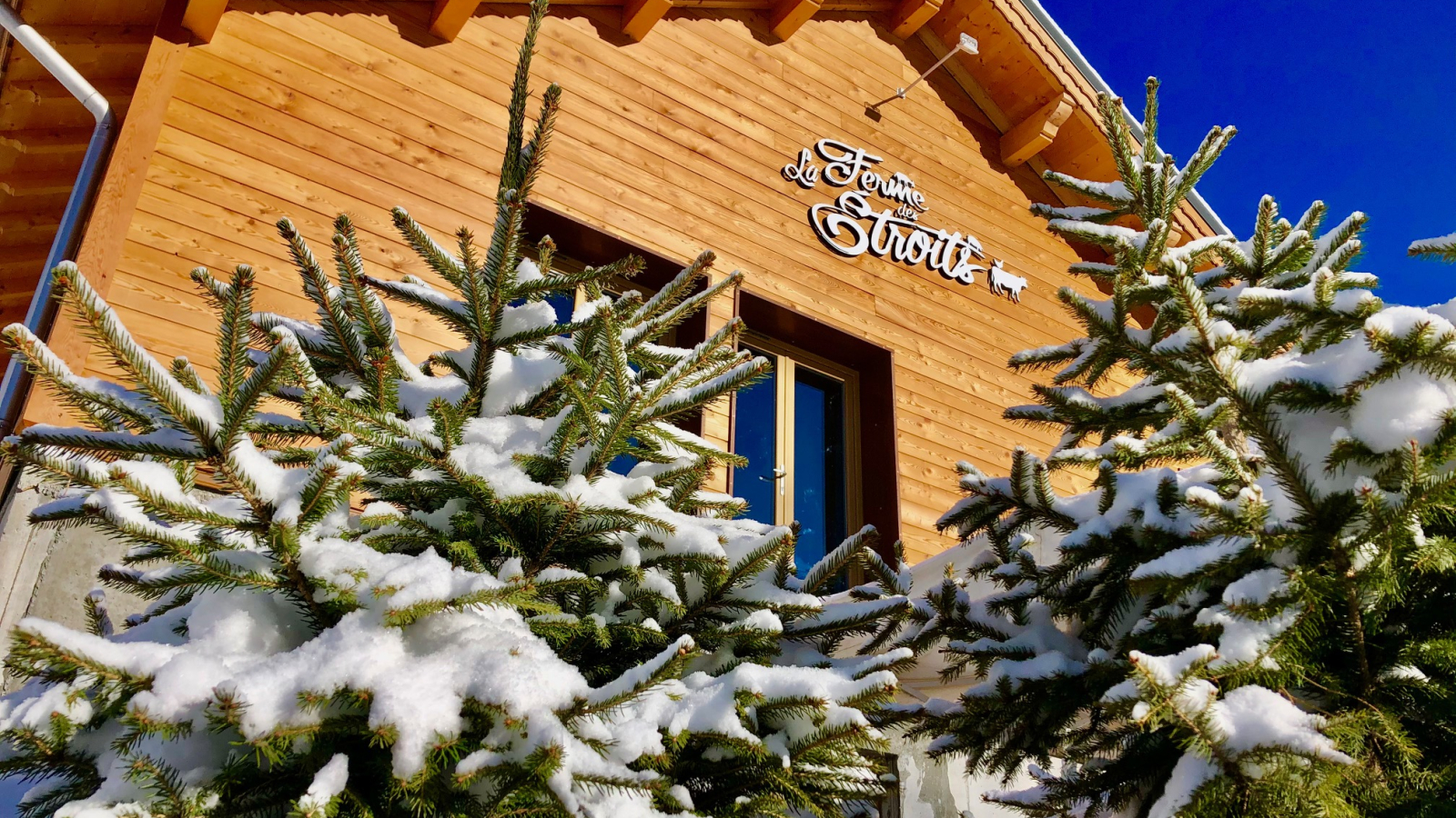 La ferme des étroits en hiver