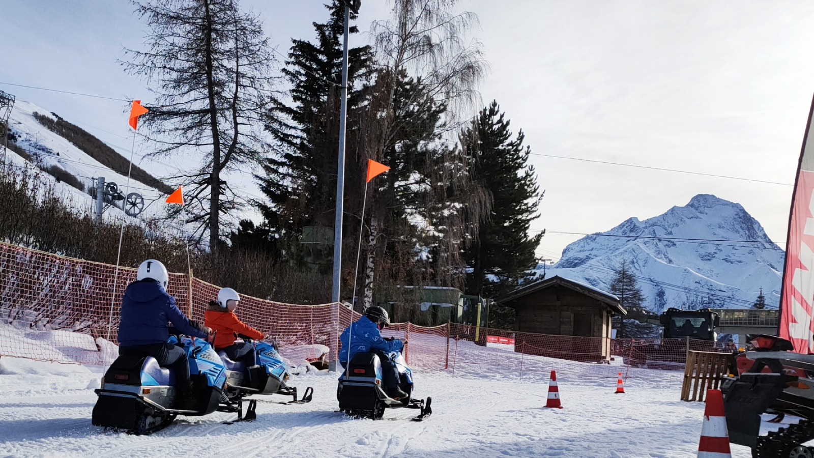 Circuit motoneige pour enfants