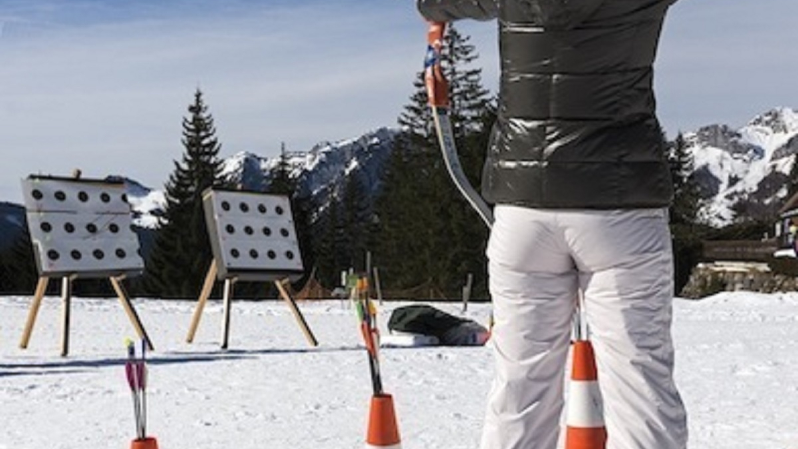 Activité tir à l'arc en hiver