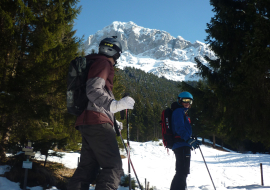 Skieurs en hors piste